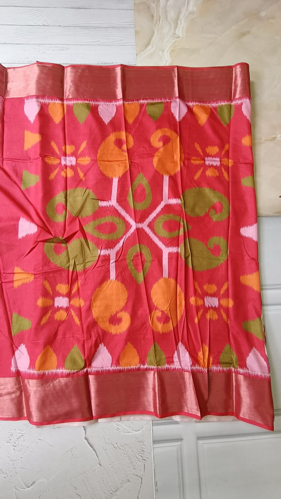 Lightweight Ikkat Dola Soft Silk Saree – Elegant Daily & Festive Wear