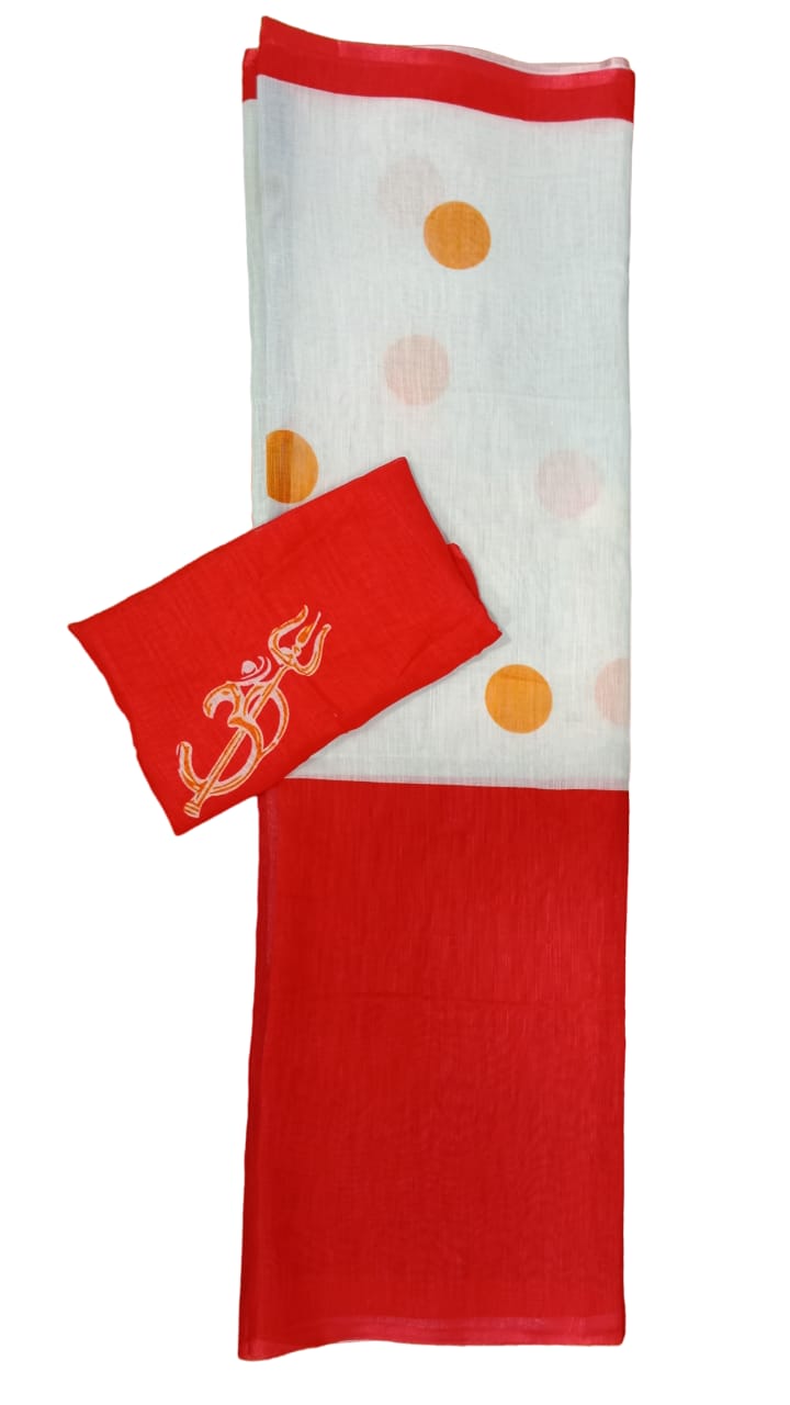 linen saree