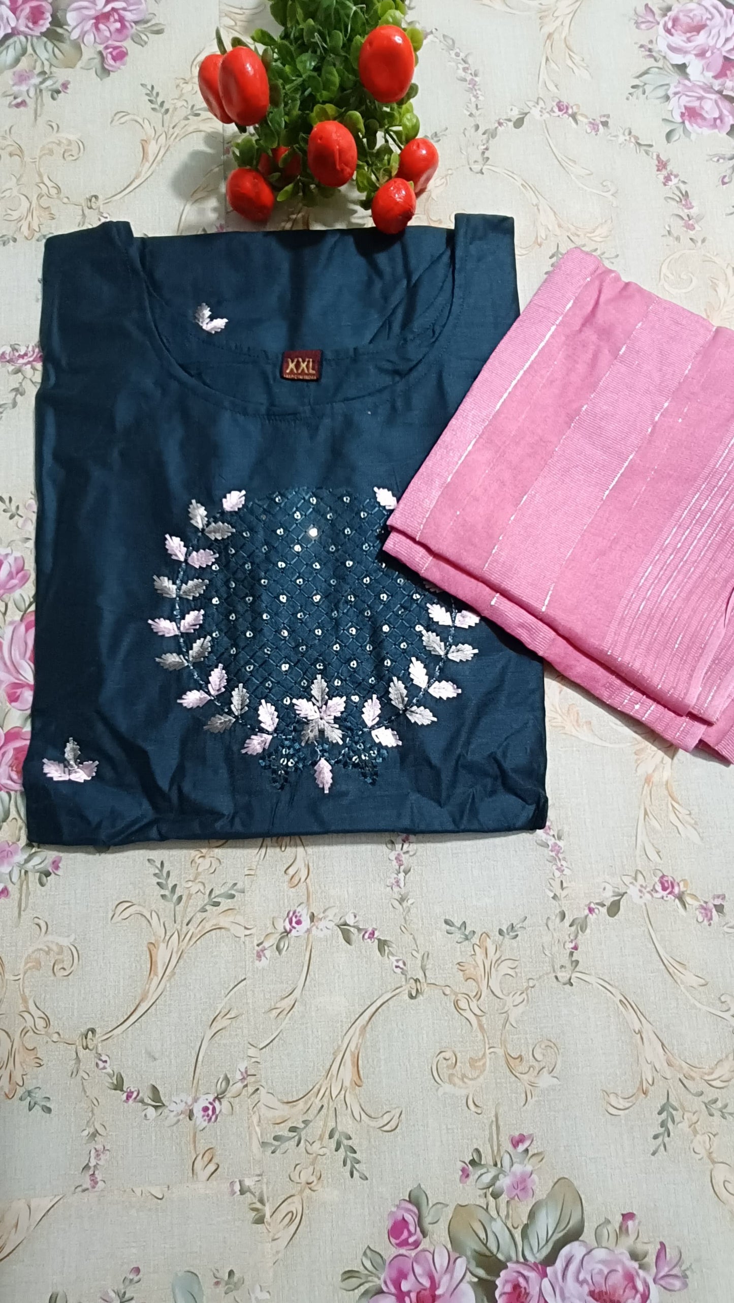 muslin silk kurti