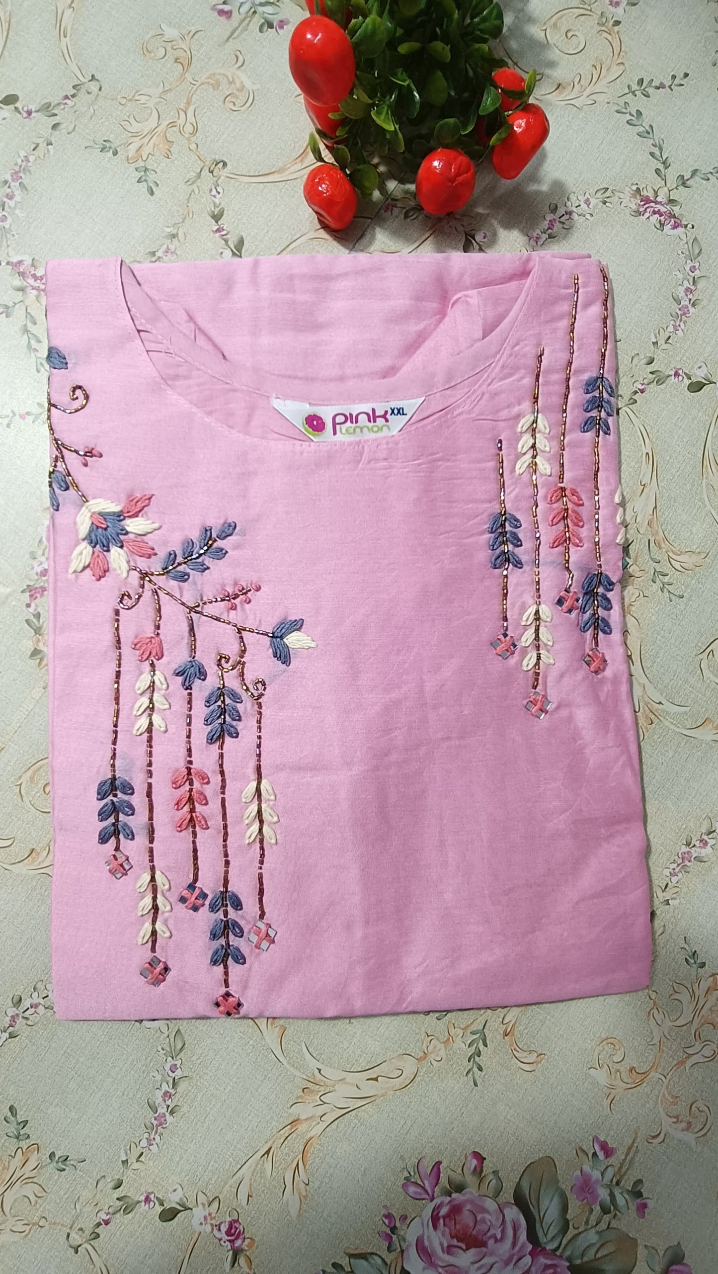 muslin silk kurti