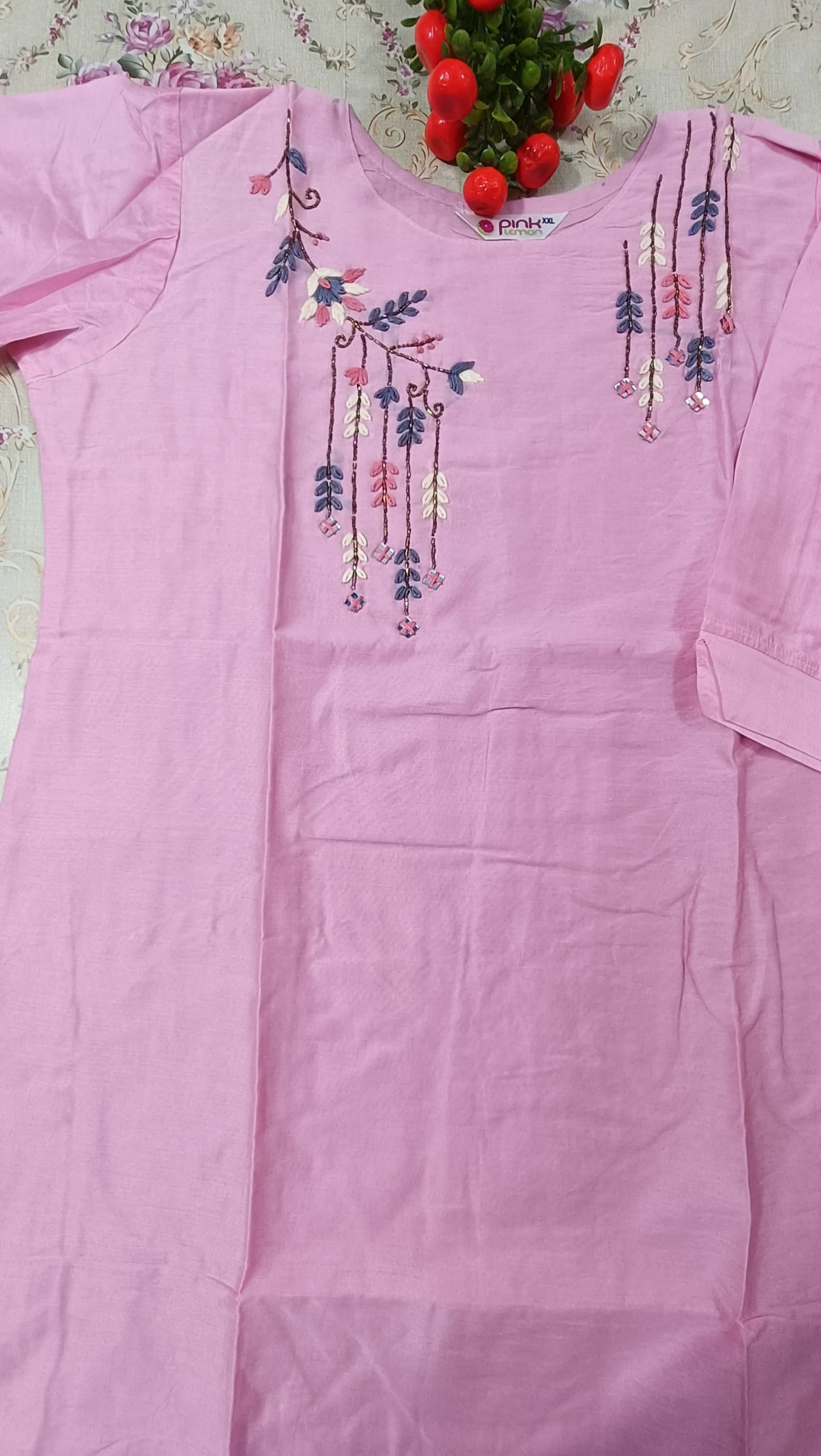 muslin silk kurti