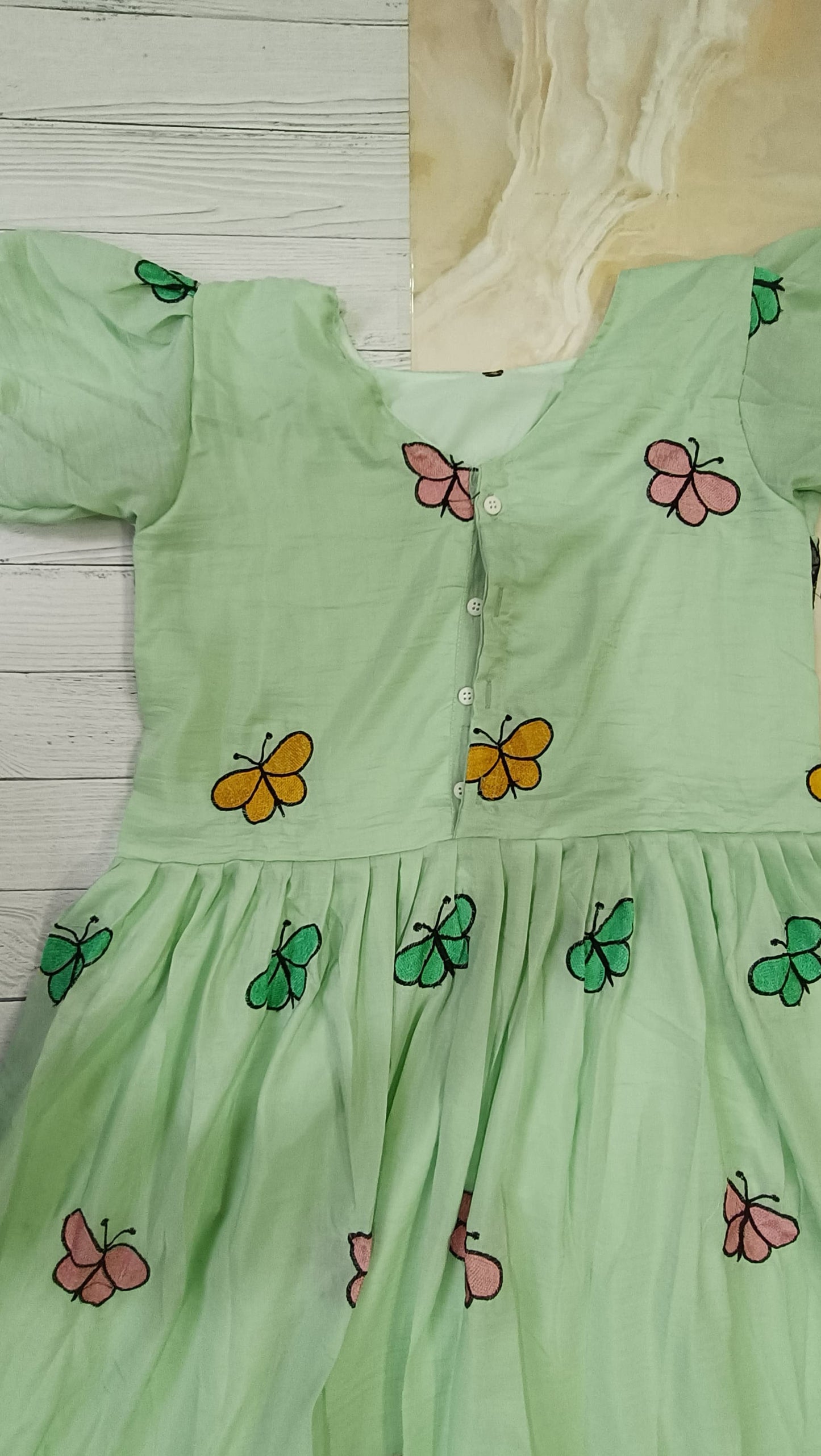 butterfly maska cotton maxi frock
