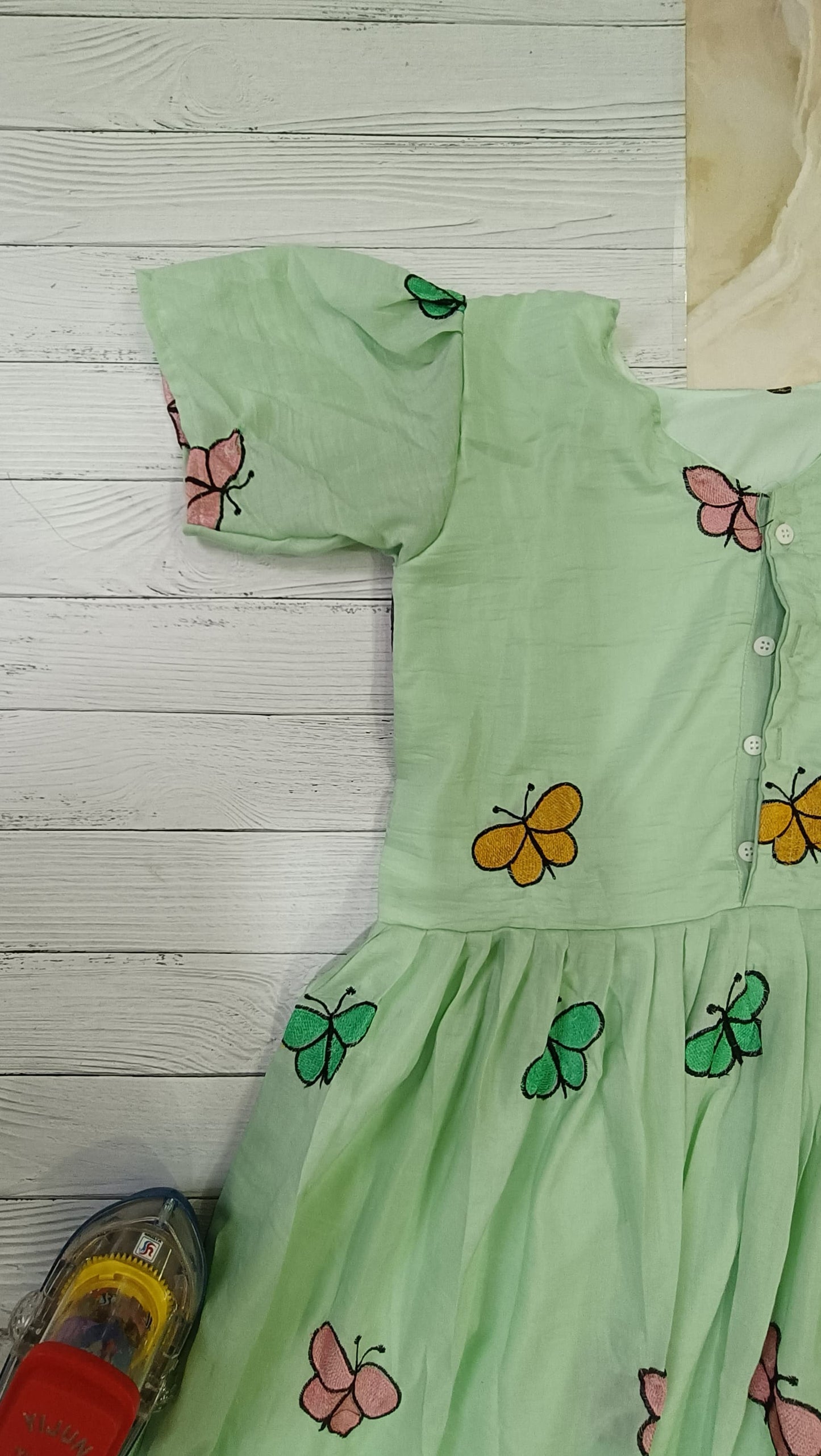 butterfly maska cotton maxi frock