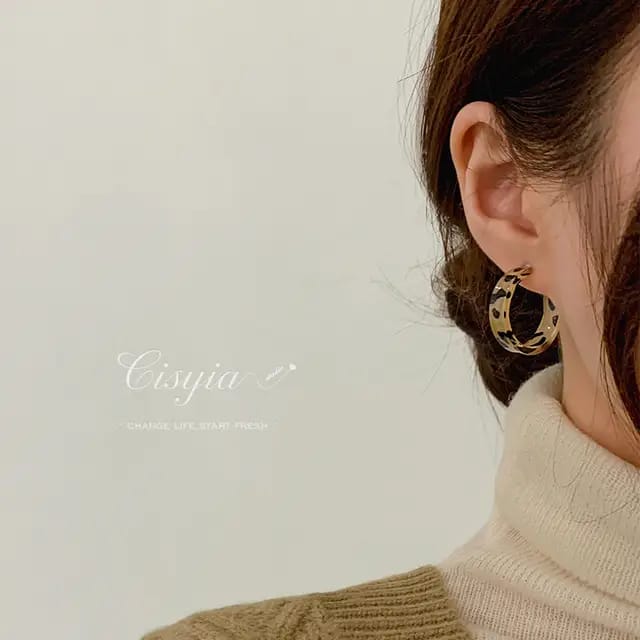 hoop earrings