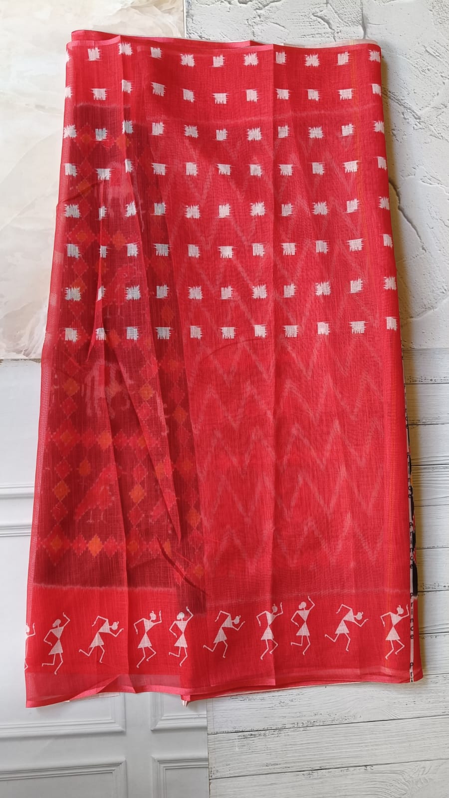 Ikkat Linen Sarees