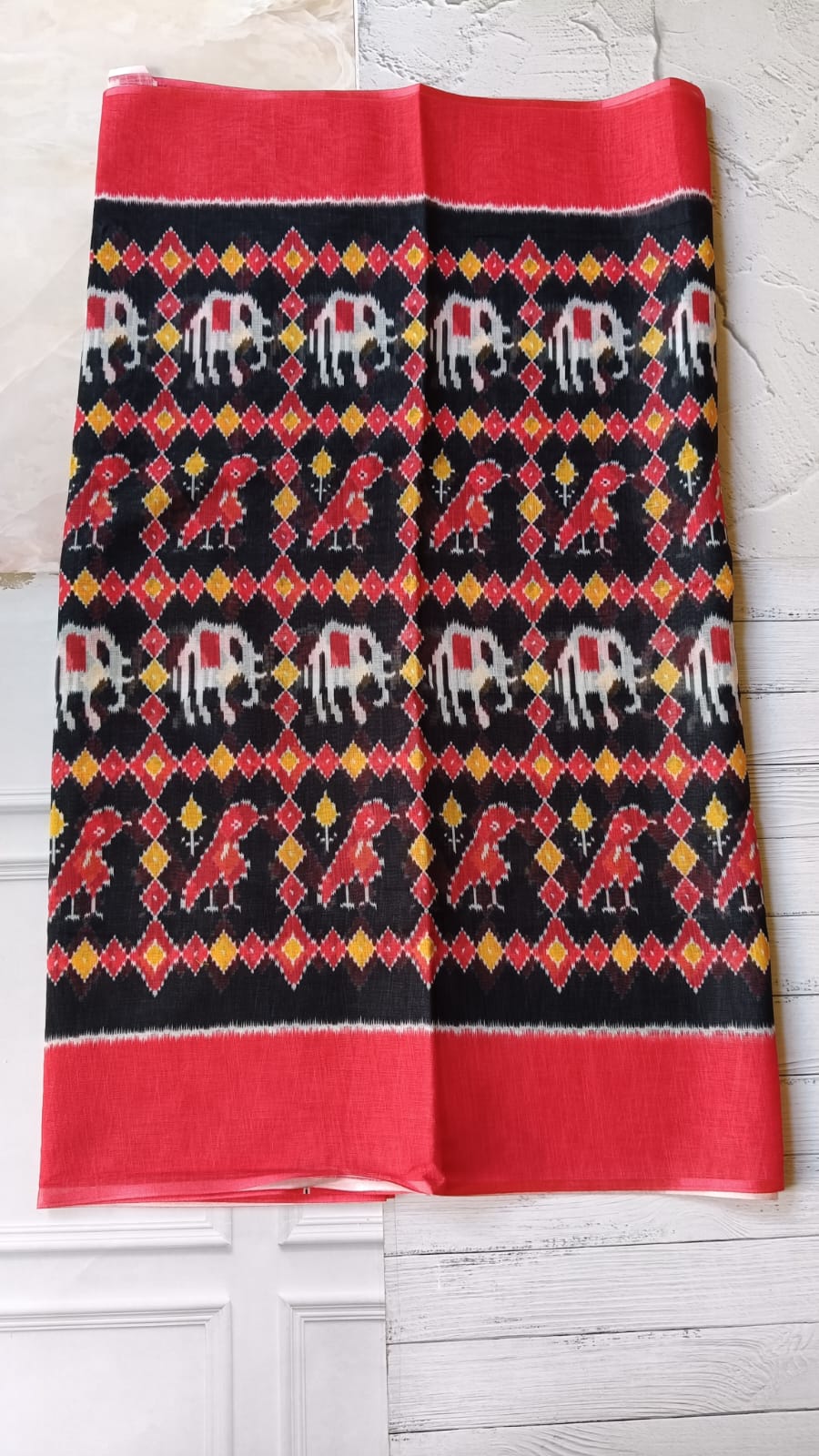 Ikkat Linen Sarees