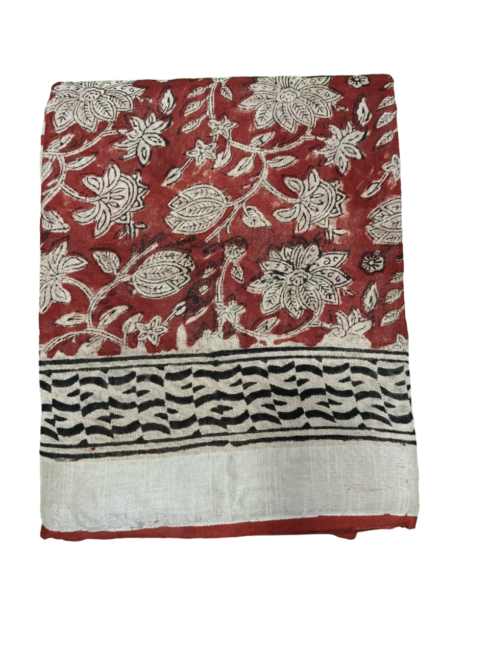 bagru cotton linen saree