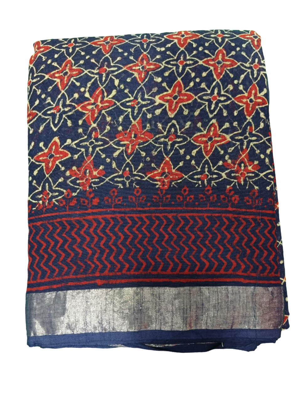 bagru cotton linen saree