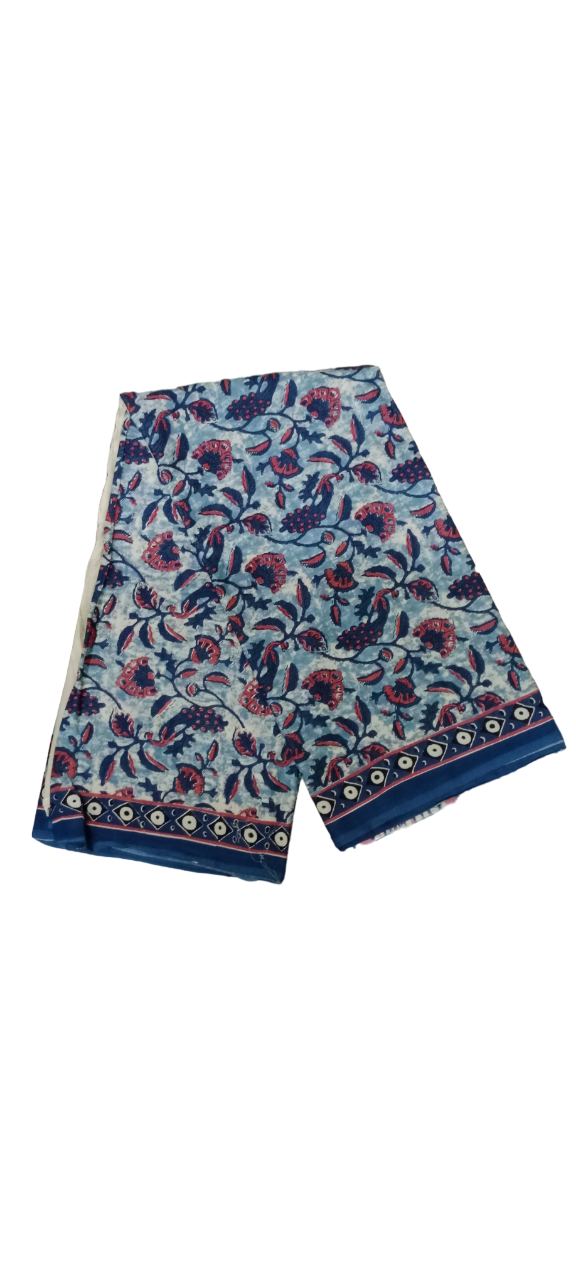 bagru cotton saree
