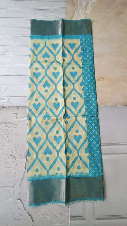 Lightweight Ikkat Dola Soft Silk Saree – Elegant Daily & Festive Wear