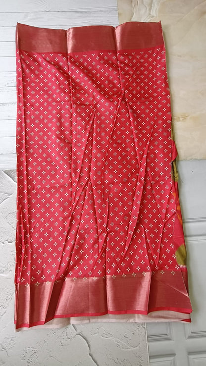 Lightweight Ikkat Dola Soft Silk Saree – Elegant Daily & Festive Wear