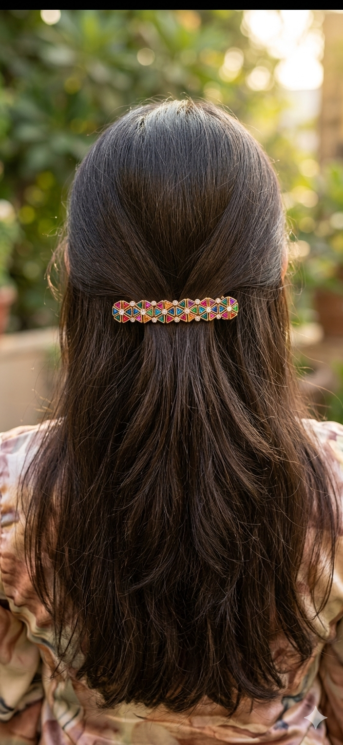 Multicolor hair clip for every outfit