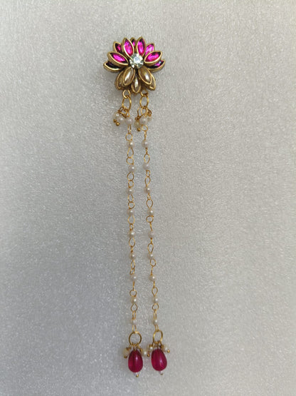 pink lotus hair hook 