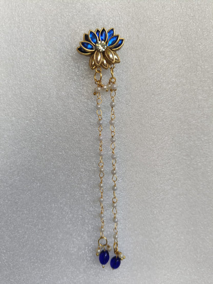 blue lotus hair hook 