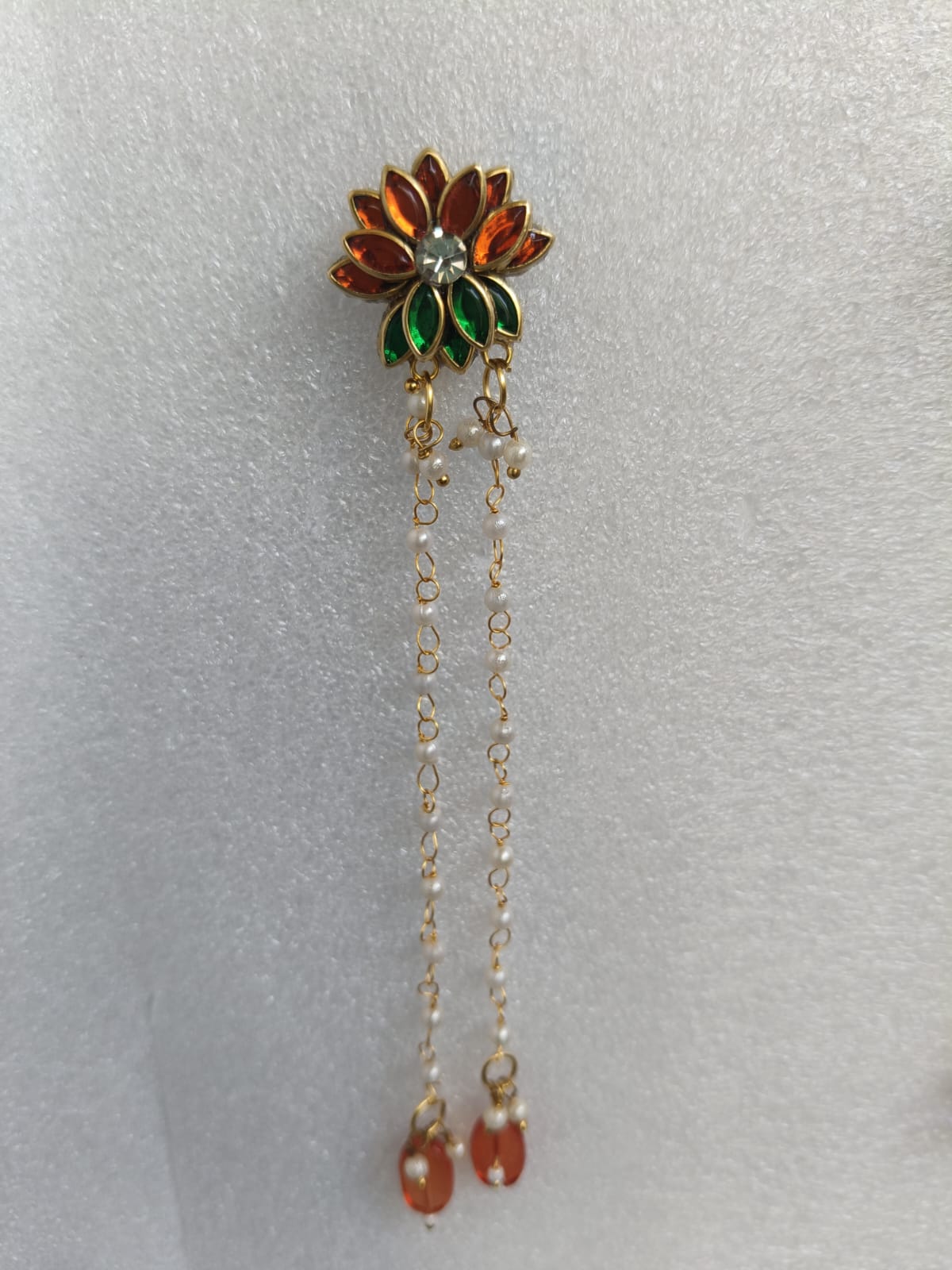 orange lotus hair hook 