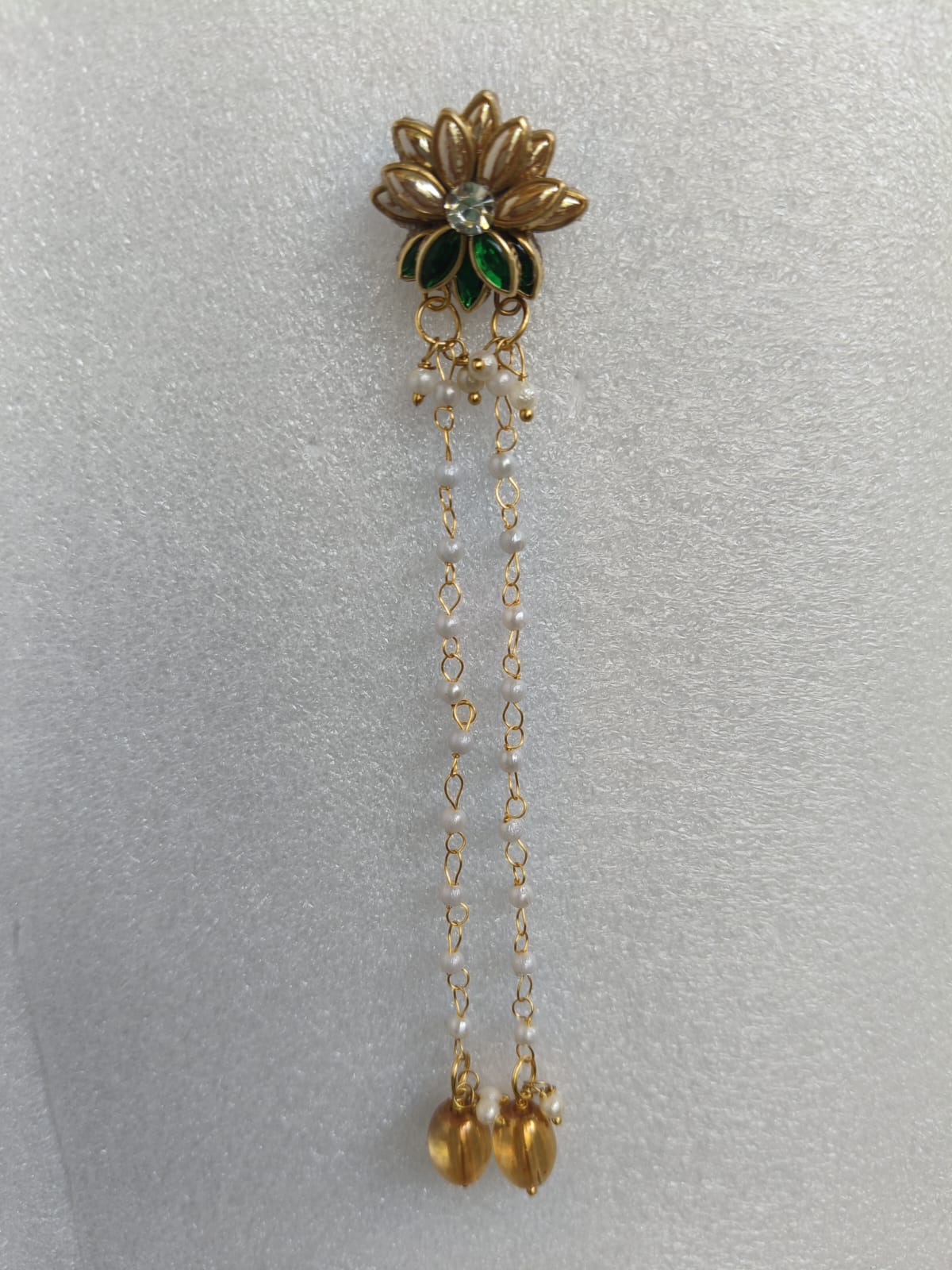 gold lotus hair hook 
