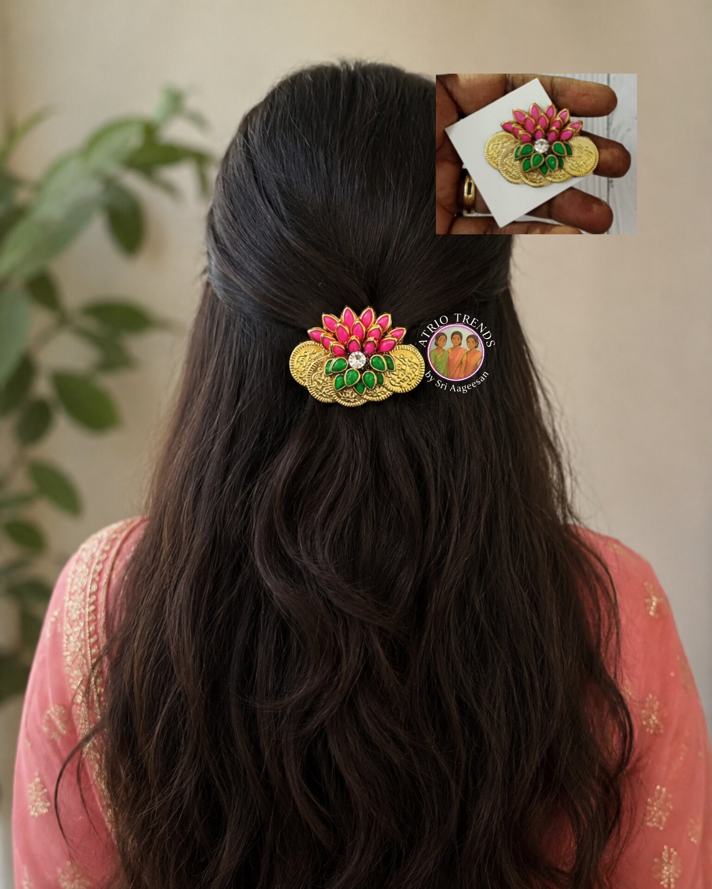 Lotus Coin Hair Hook