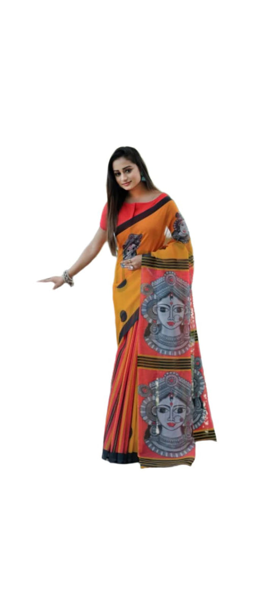 Linen saree 