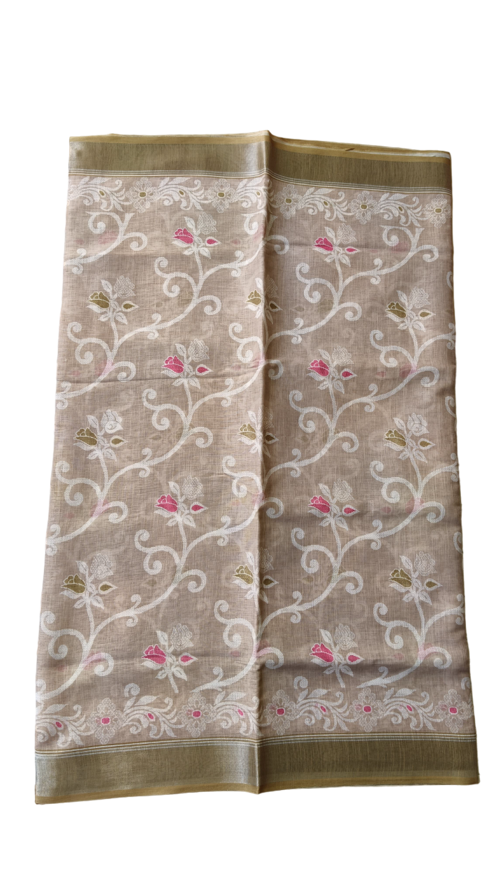 linen saree