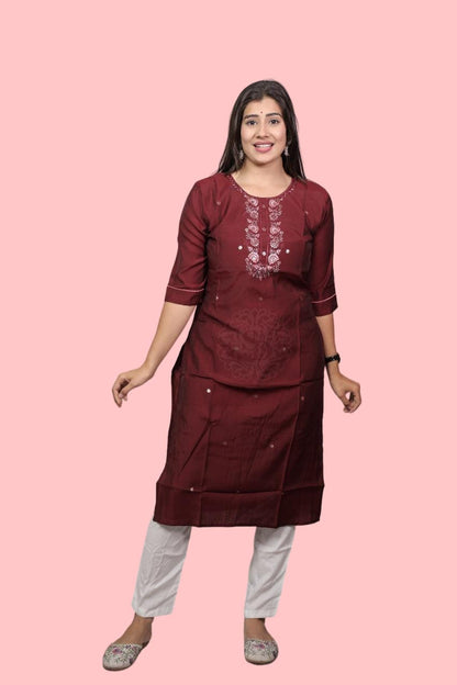 Elegant Women’s Cotton Silk Kurti – Ethnic Chic Redefined