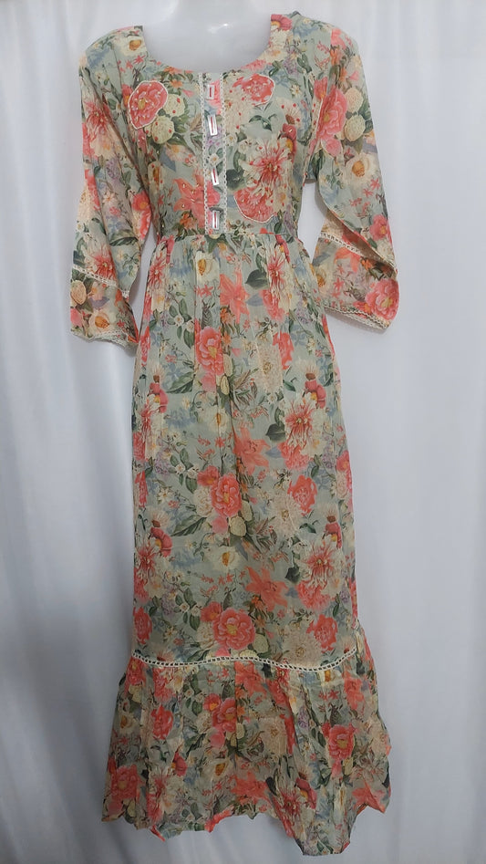 cotton anarkali kurti 
