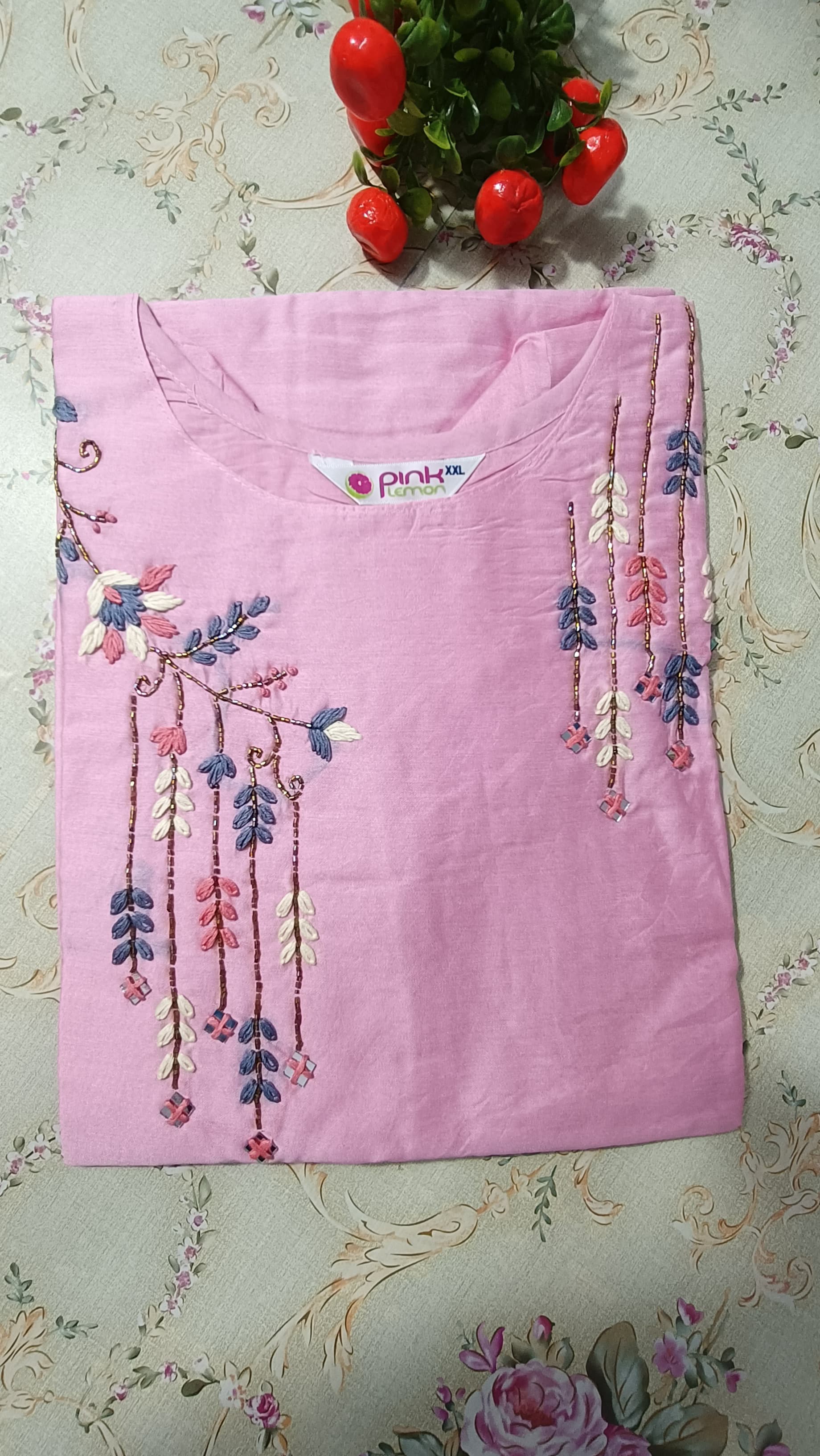 muslin silk kurti 