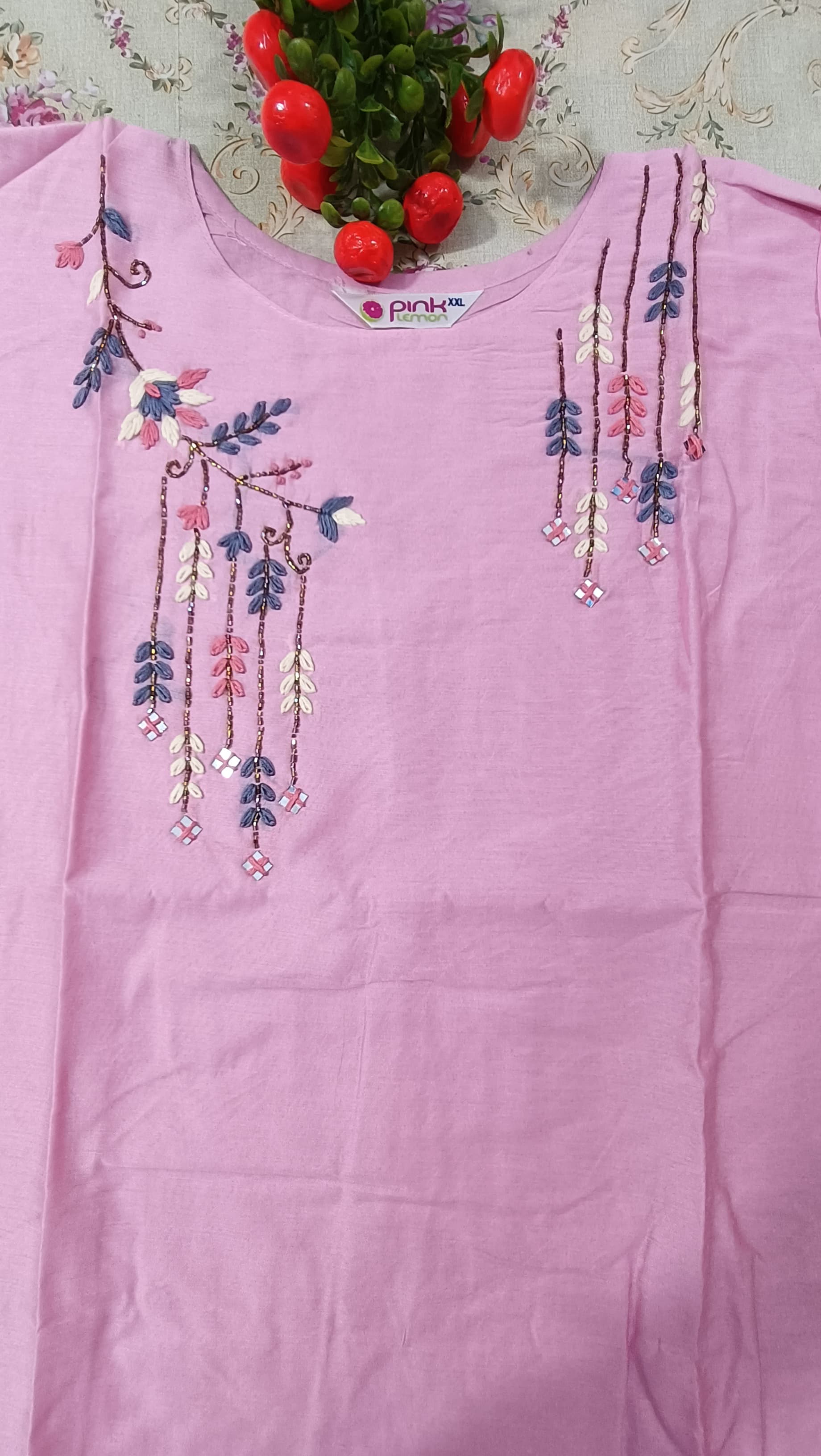 muslin silk kurti 