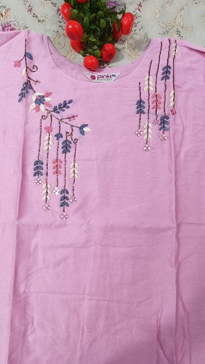 muslin silk kurti 