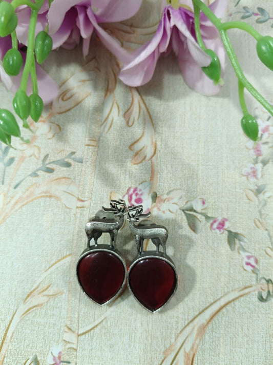 Buy Deer Drop Stud Earrings – Graceful and Unique Design Online