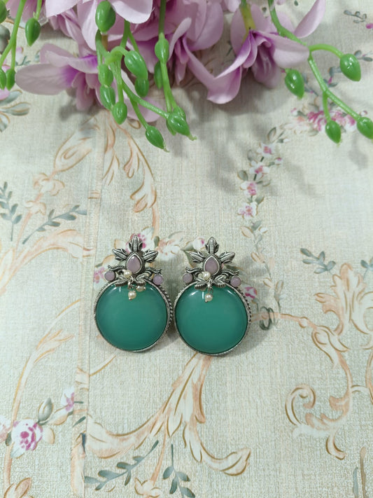 Buy Olivia Circular Studs – Timeless and Chic Earrings Online