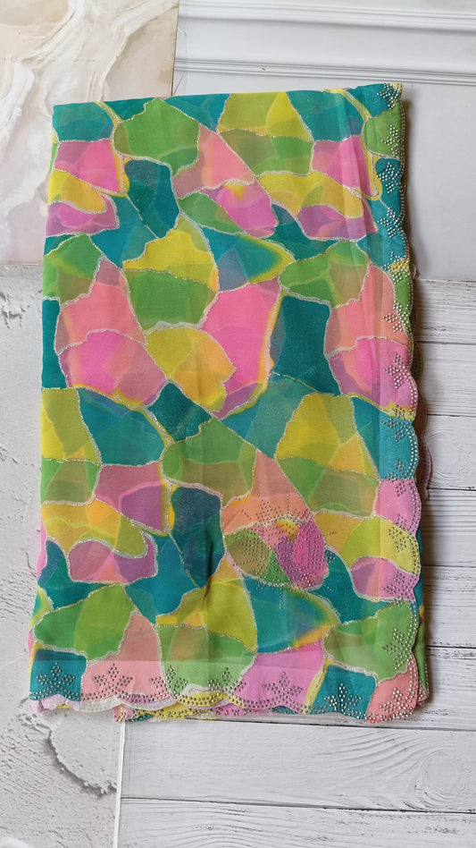 georgette saree sari 