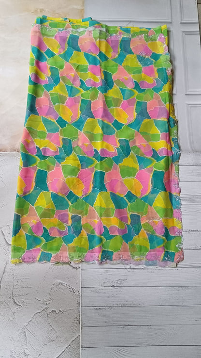georgette saree sari 