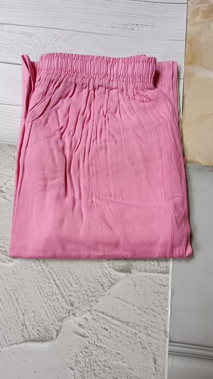 Comfortable Women's Cotton Straight Pants with Pockets