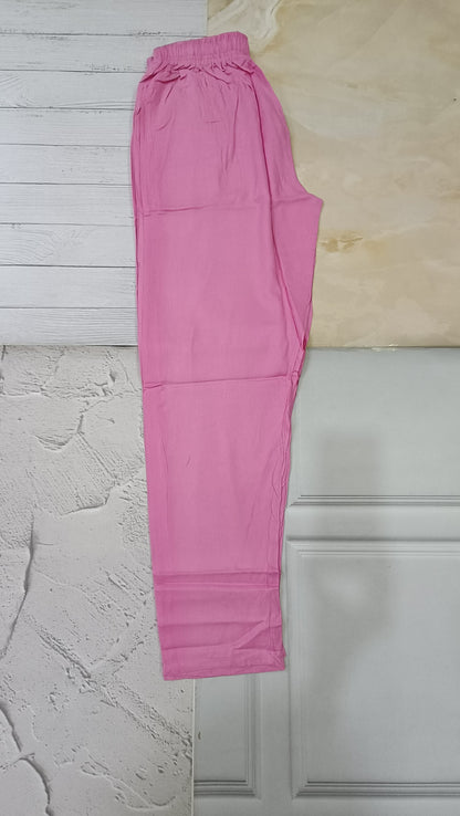 Comfortable Women's Cotton Straight Pants with Pockets