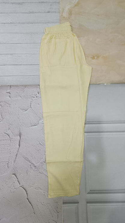 Comfortable Women's Cotton Straight Pants with Pockets