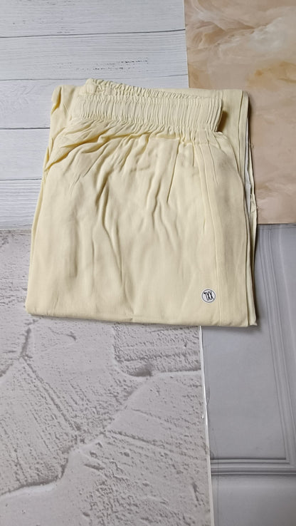 Comfortable Women's Cotton Straight Pants with Pockets