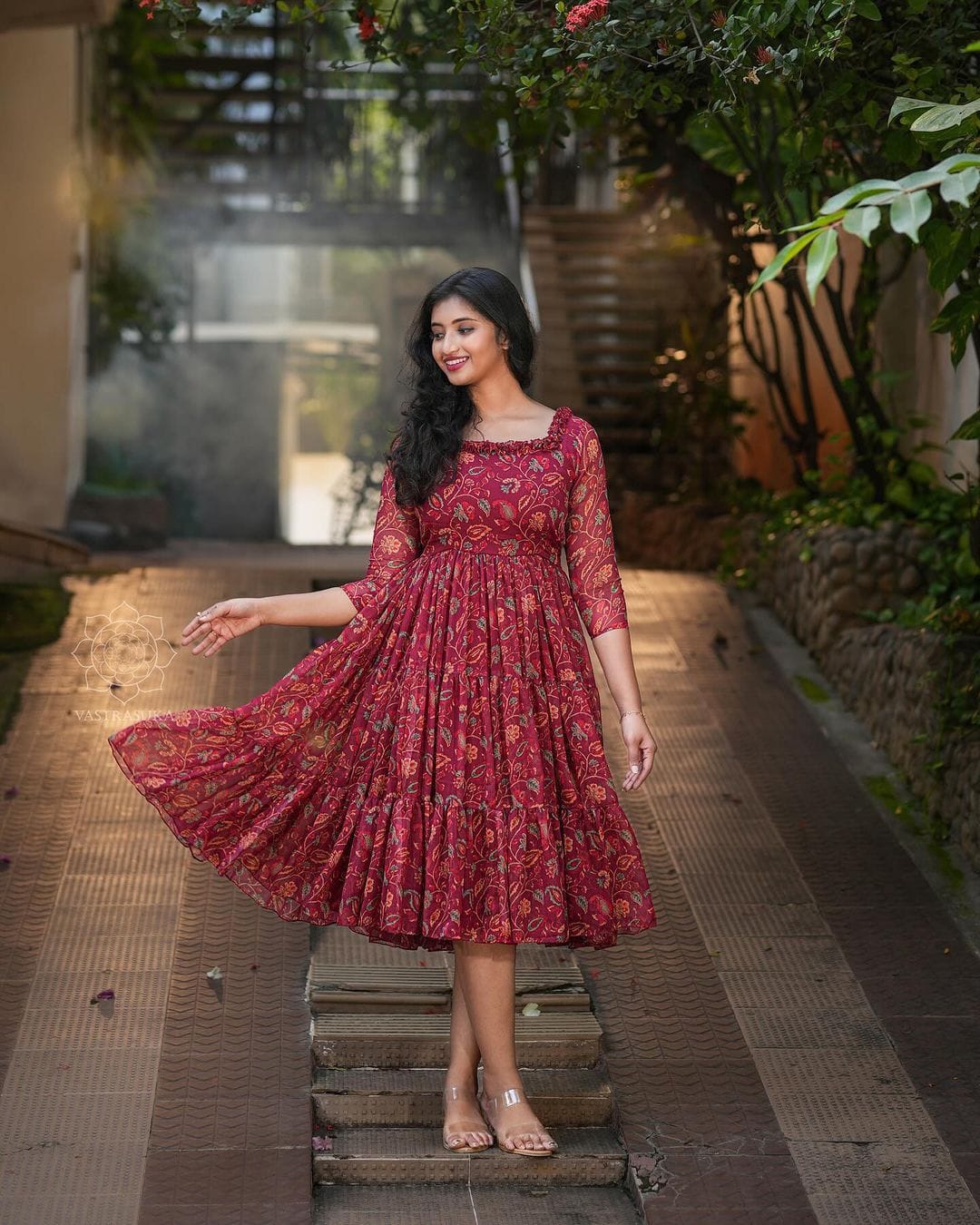 georgette maxi dress 