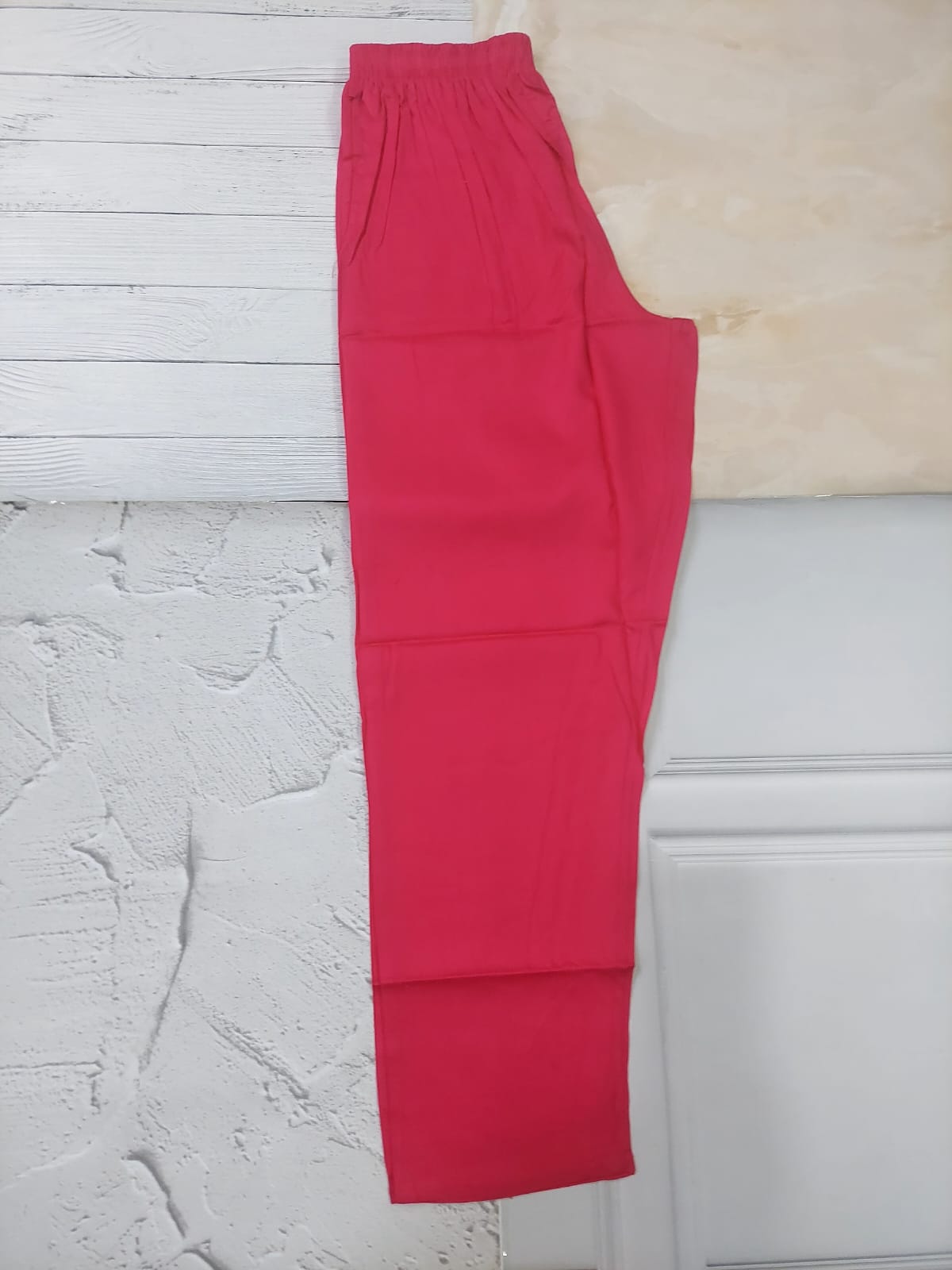 Comfortable Women's Cotton Straight Pants with Pockets