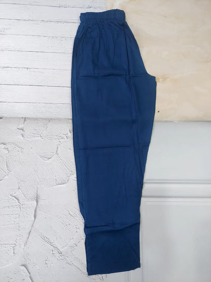 Comfortable Women's Cotton Straight Pants with Pockets