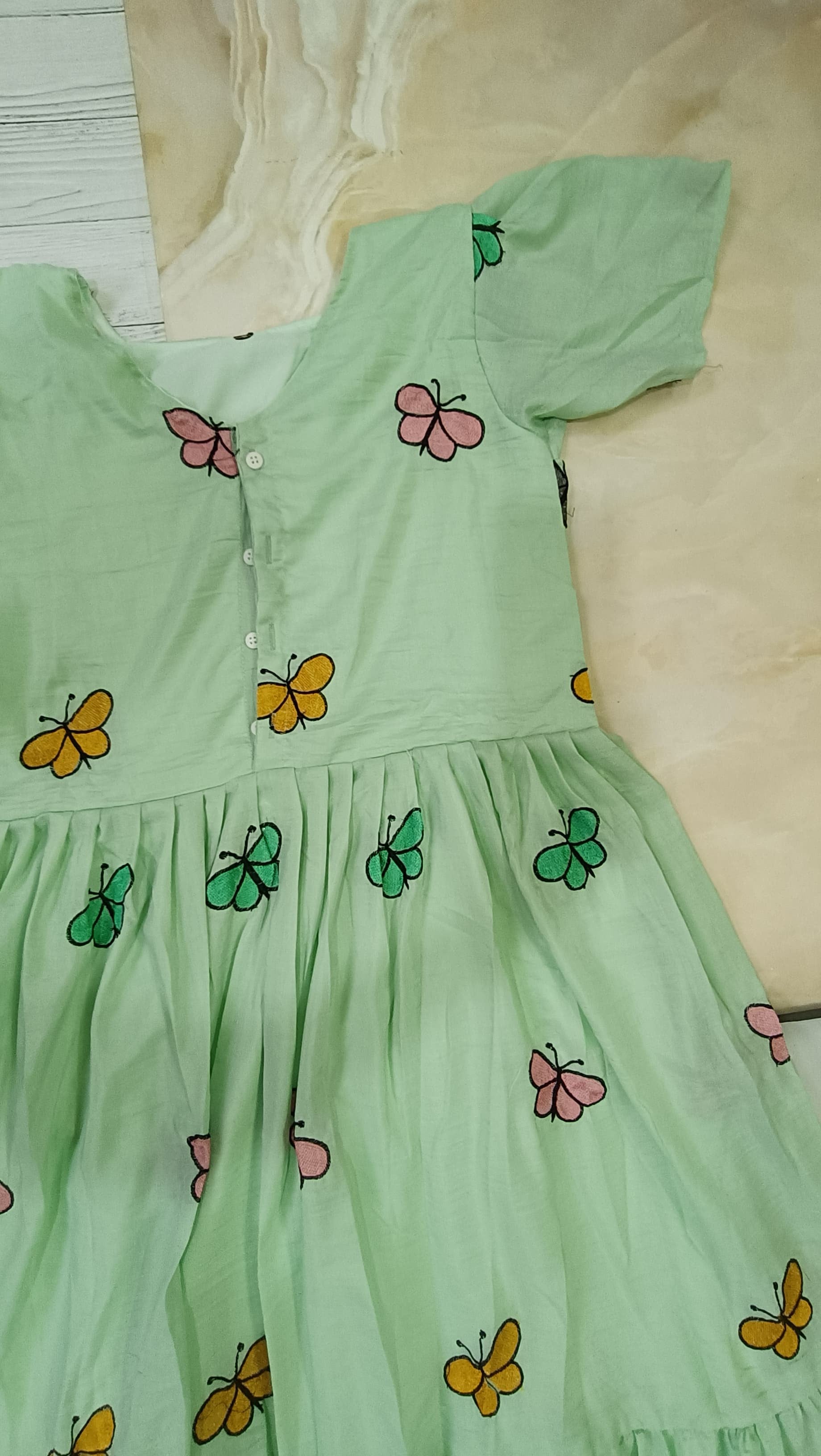 butterfly maska cotton maxi frock