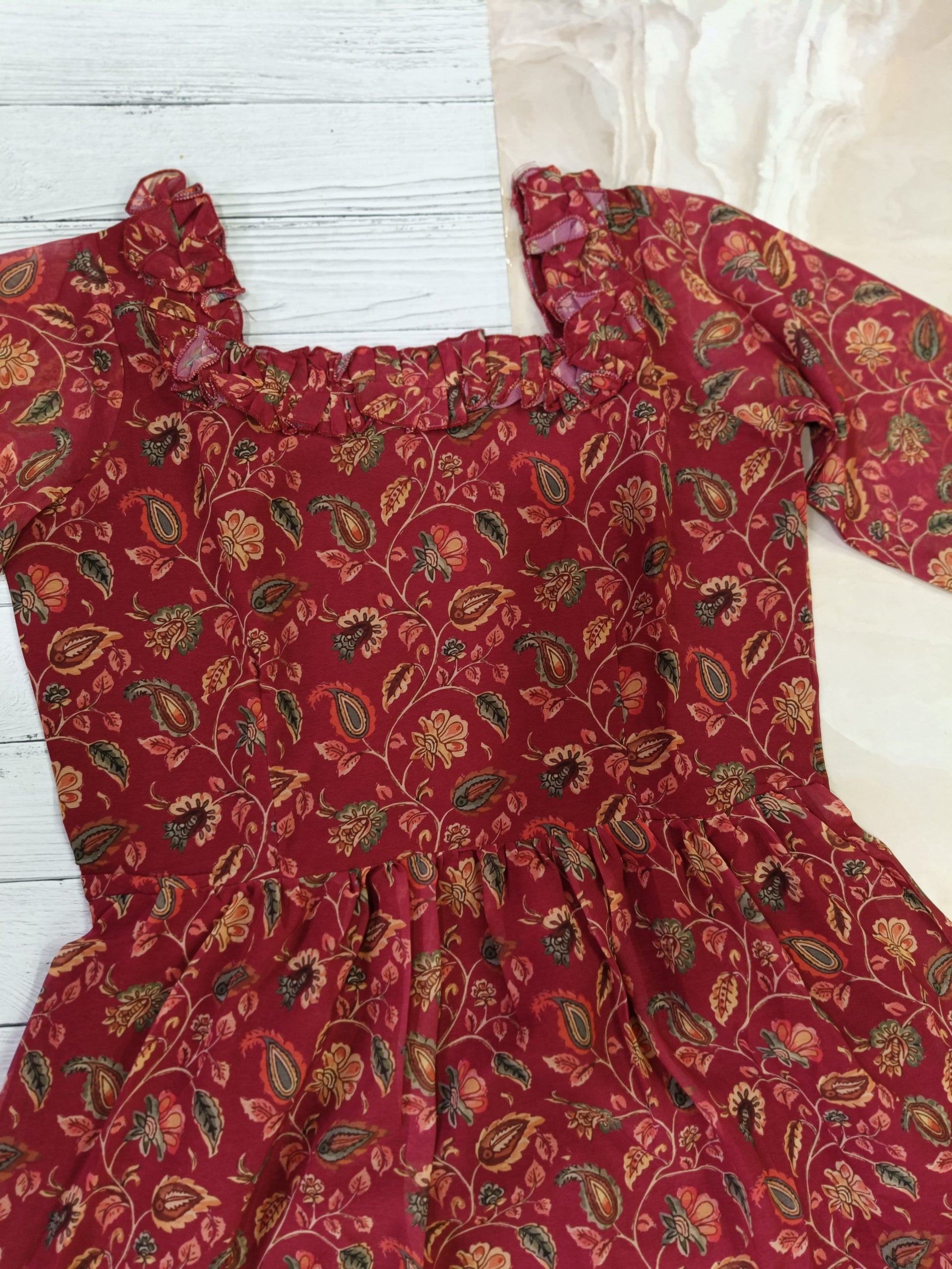 georgette maxi dress 