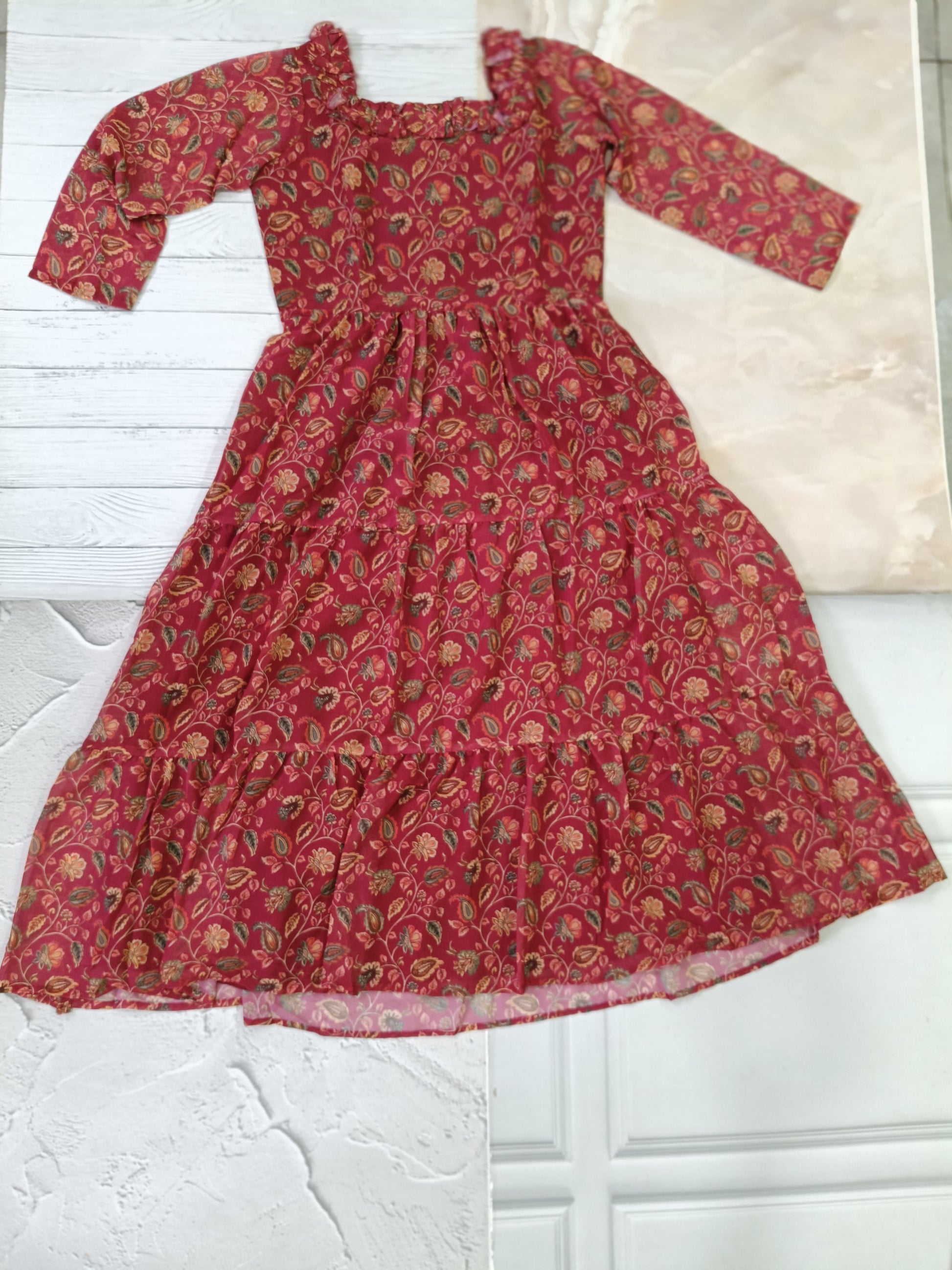 georgette maxi dress 