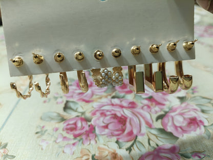 Buy Korean Earrings Combo Set – 4 Trendy Studs & Danglers Online