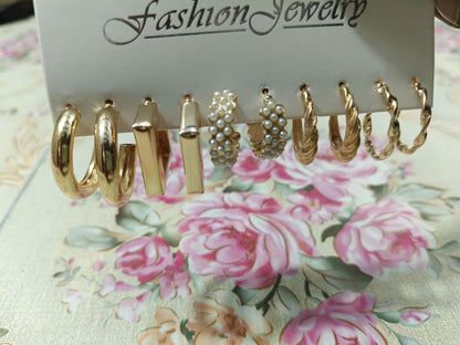 Buy Korean Earrings Combo Set – 4 Trendy Studs & Danglers Online