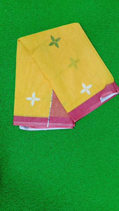 linen saree