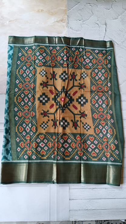 Lightweight Ikkat Dola Soft Silk Saree – Elegant Daily & Festive Wear