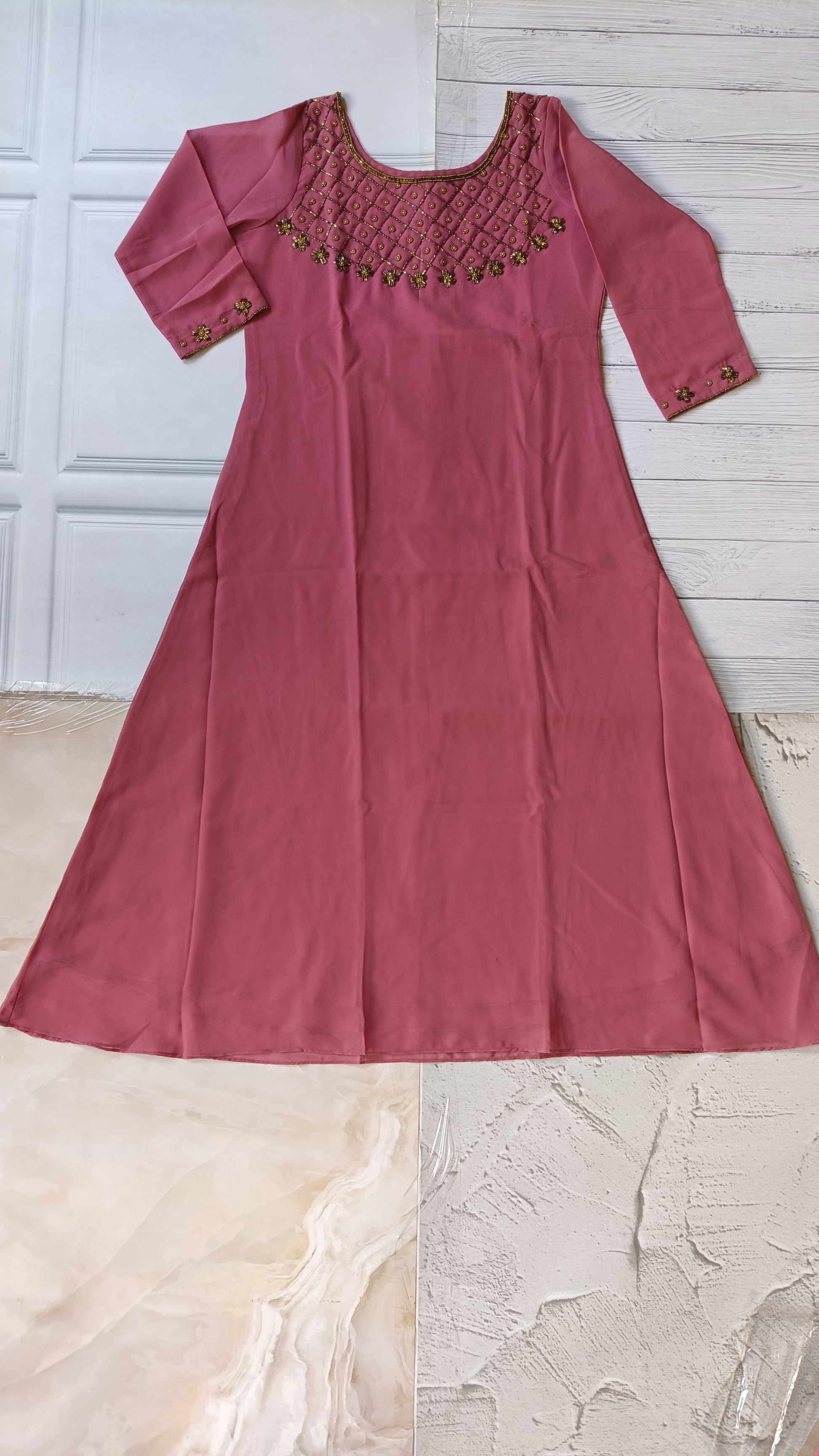 georgette anarkali kurthi