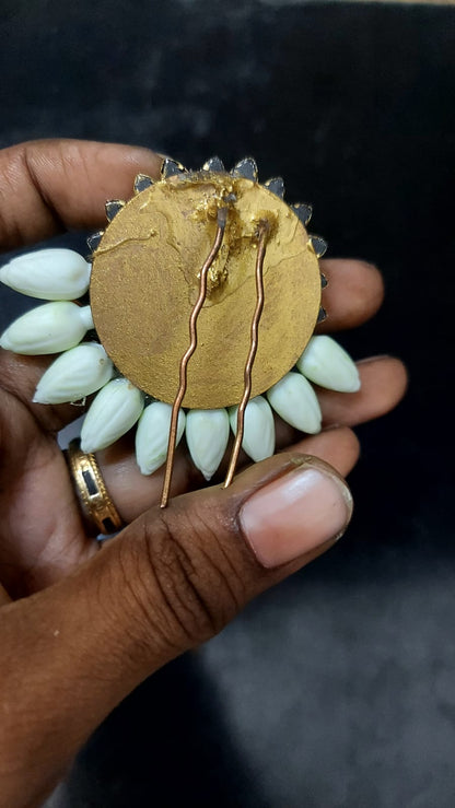 Jasmine Lakshmi hair brooch