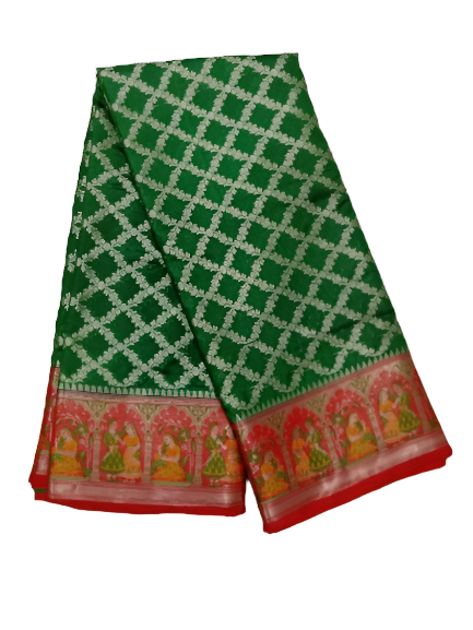 Green saree 