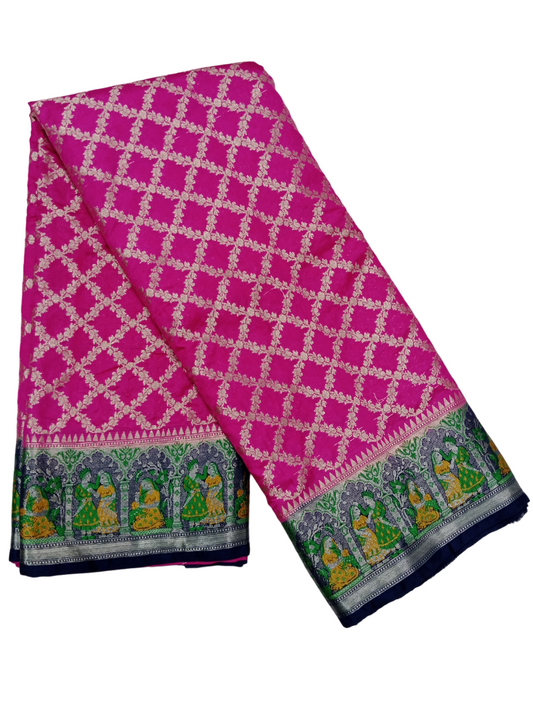 Pink saree